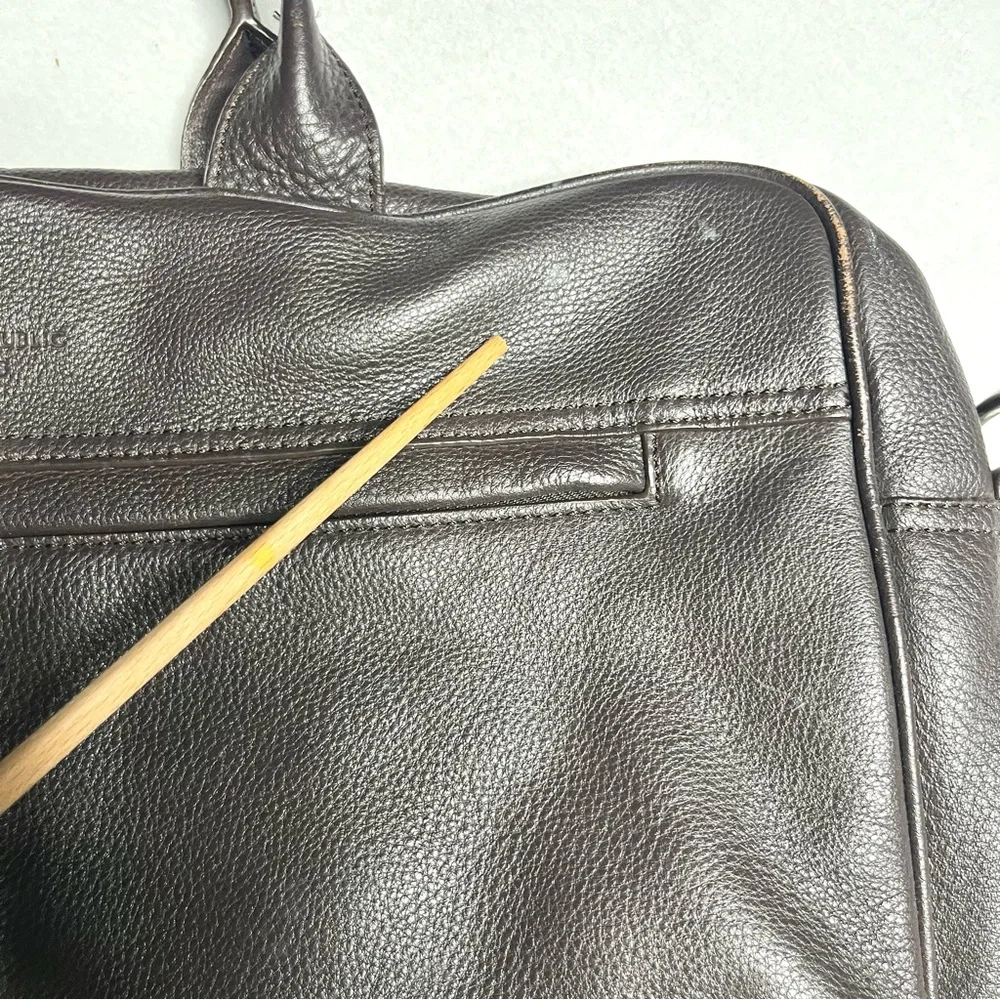 BANANA REPUBLIC men’s leather soft briefcase messenger bag